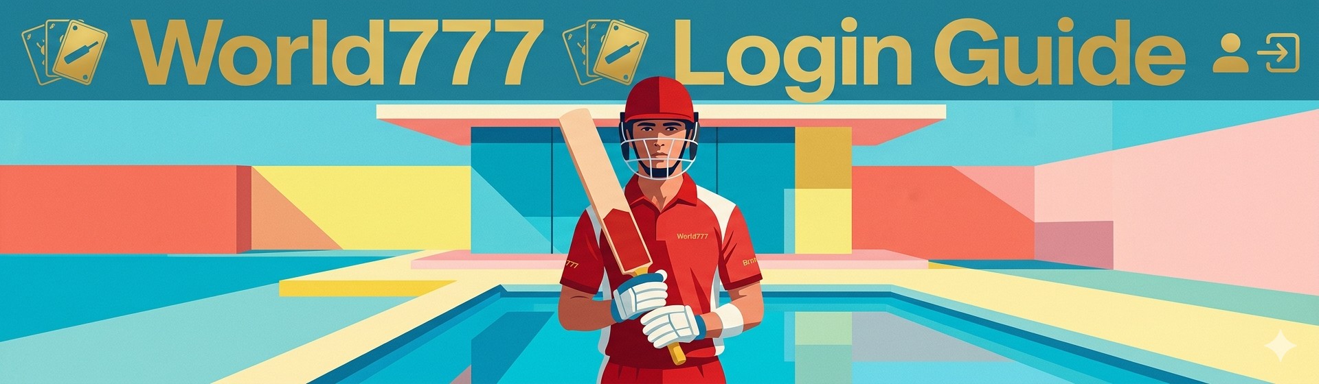 World777 login guide showing username and password fields with login button for account access